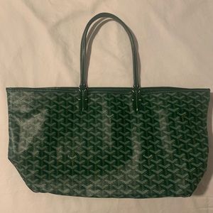 Green Goyard tote
